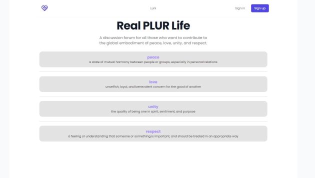 Real PLUR Life